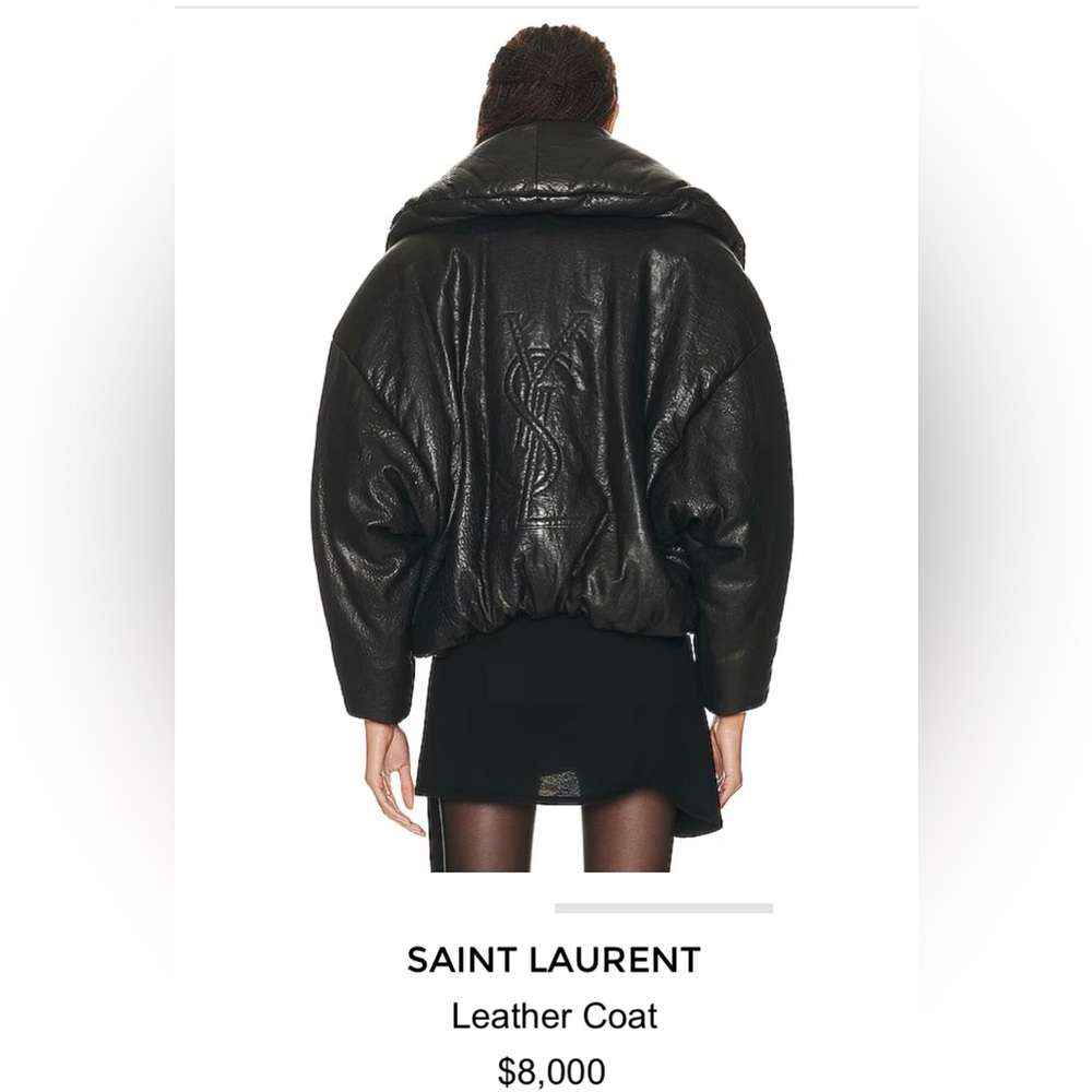 Saint Laurent Black Leather Jacket